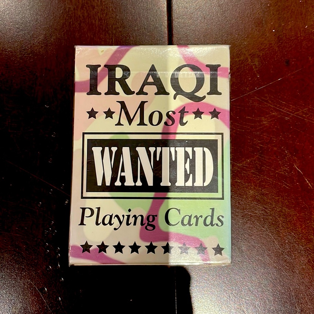 Iraqi Most Wanted Playing Cards. Brand new in wrapper!